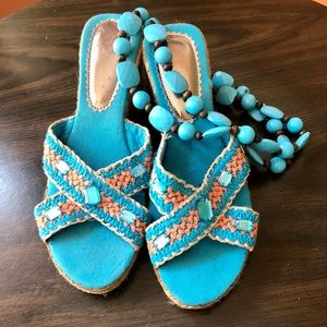 Women’s wedge slip on sandal